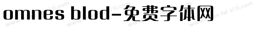 omnes blod字体转换